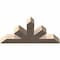 Ekena Millwork Saratoga Smooth Timber Gable Bracket, Douglas Fir, 48"W x 24"H x 5 1/2"D x 5 1/2"F, 12/12 Pitch GBW048X24X0606SAR00SDF - alternate 5